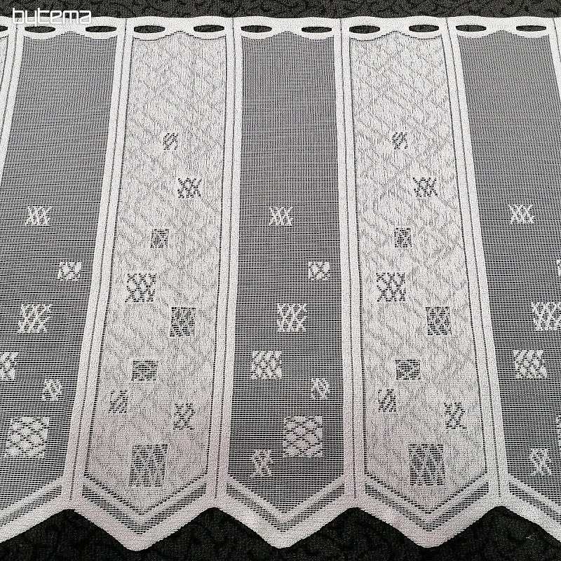 Tenda in vetro colorato - jacquard, ricamato 934