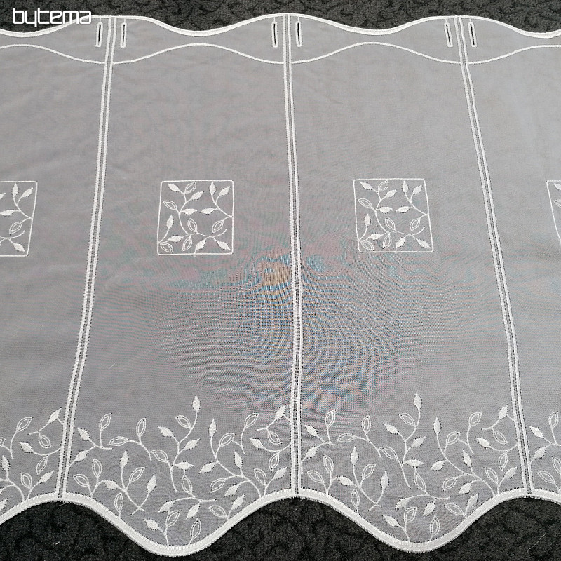 Tenda in vetro colorato - voile con ricamo 550/045
