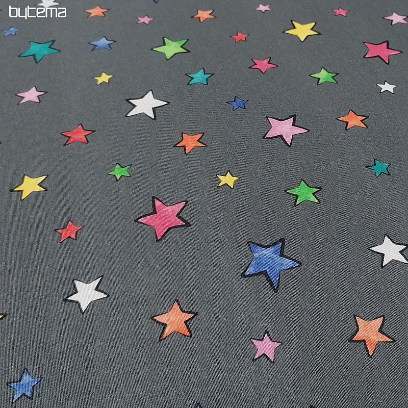 Tessuto decorativo STARS stelle colorate