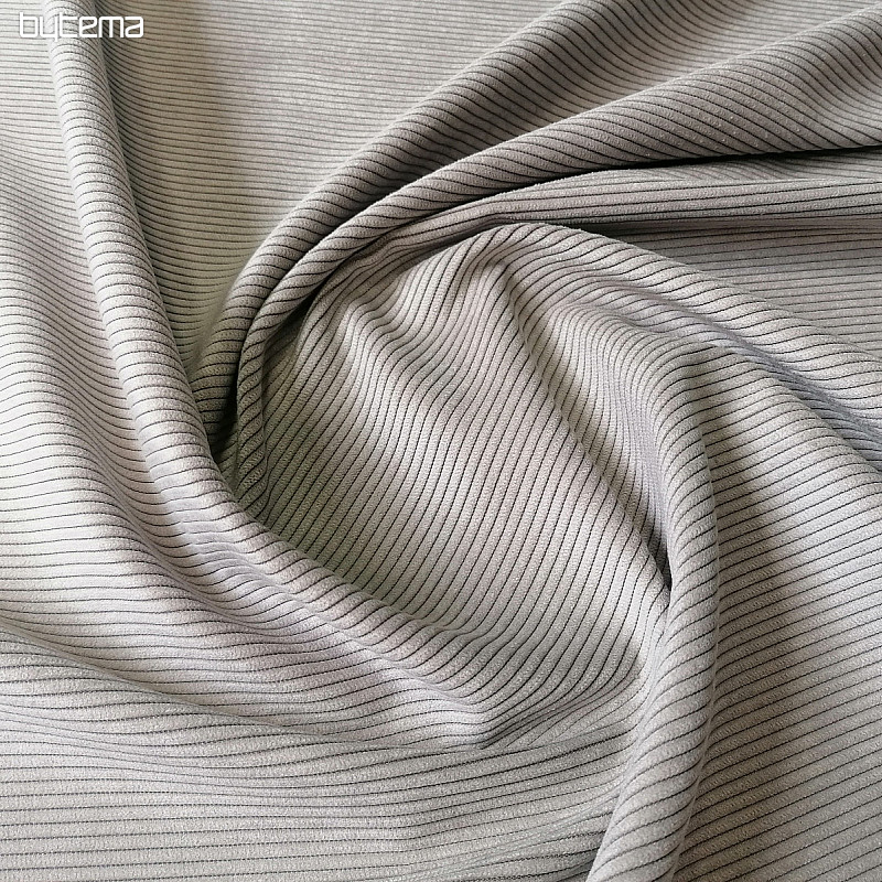 tessuto di rivestimento RIB PEWTER grigio-beige chiaro