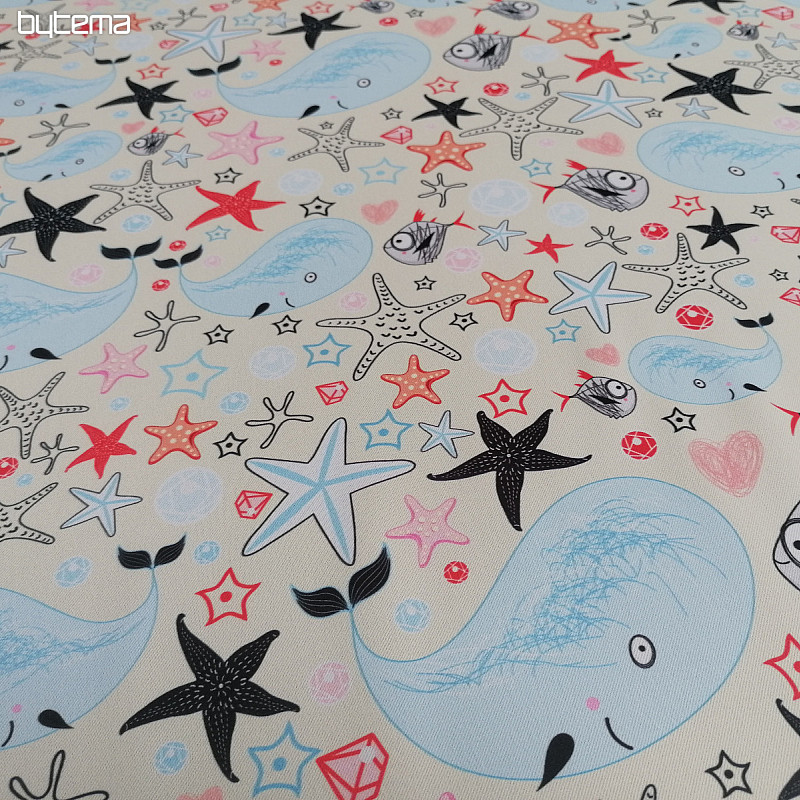 Tessuto decorativo BLACK-OUT Mondo sottomarino