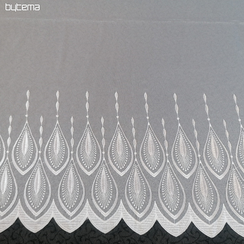 Tenda ricamata di lusso 66713/175 bianca