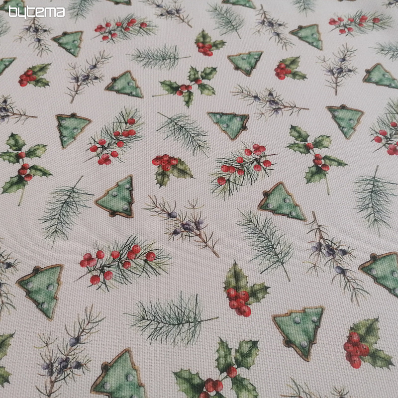 Tessuto decorazioni natalizie GALLETAS alberi II