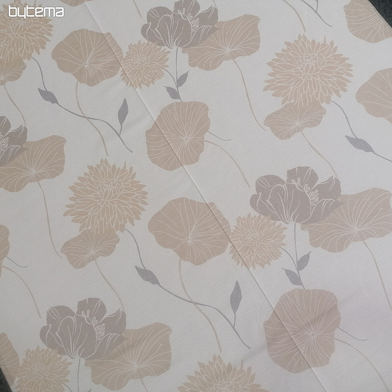 Tessuto decorativo fiori Toro-beige