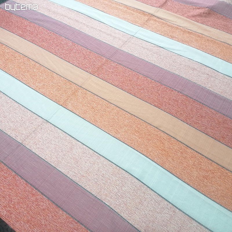 Tessuto decorativo STRIPES rosso-arancio