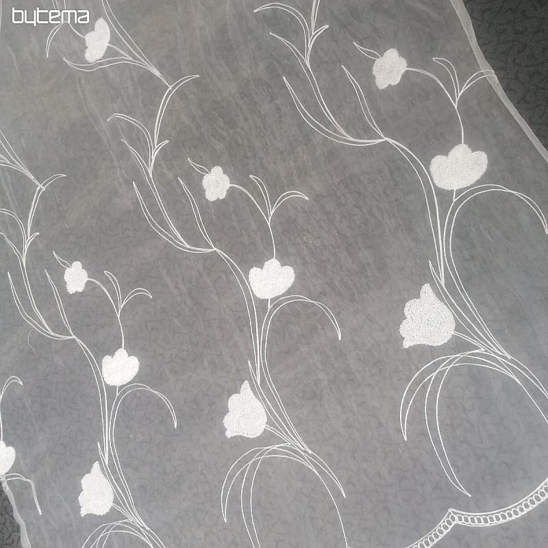 Tenda finita con fiori 100x245 cm