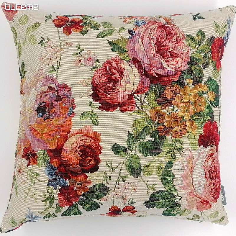 Federa per cuscino in arazzo CREAM ROSE