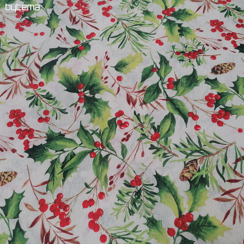 Tessuto decorativo natalizio Holly 3