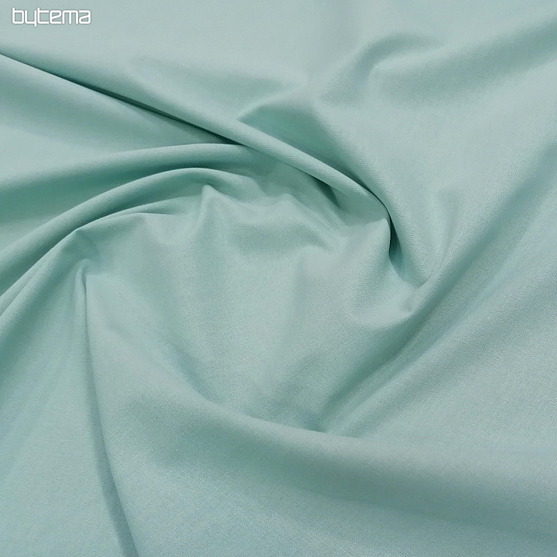 Tessuto di cotone verde menta UNI JADE