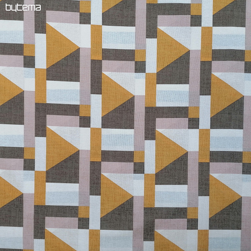 Tessuto decorativo Geo giallo