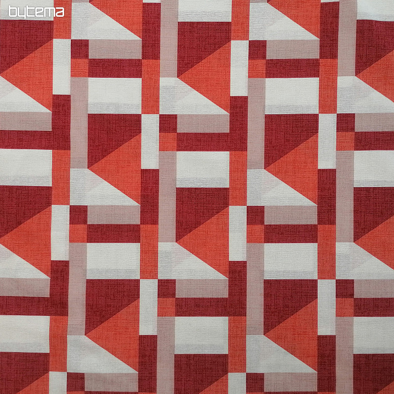 Tessuto decorativo Geo rosso