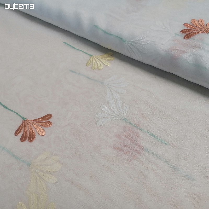 Tenda di lusso in voile 966/290 fiori