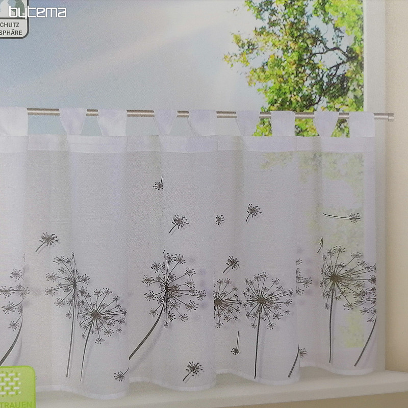Tenda finita GERSTER denti di leone bianco-grigio 50x145 cm