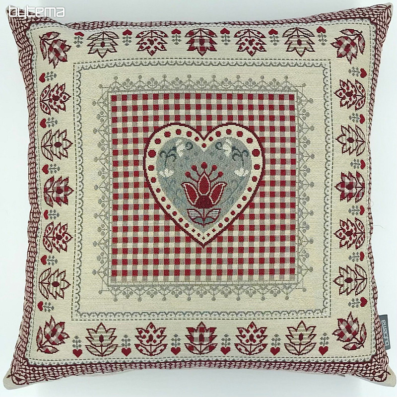 Fodera per cuscino arazzo CUORE PIZZO