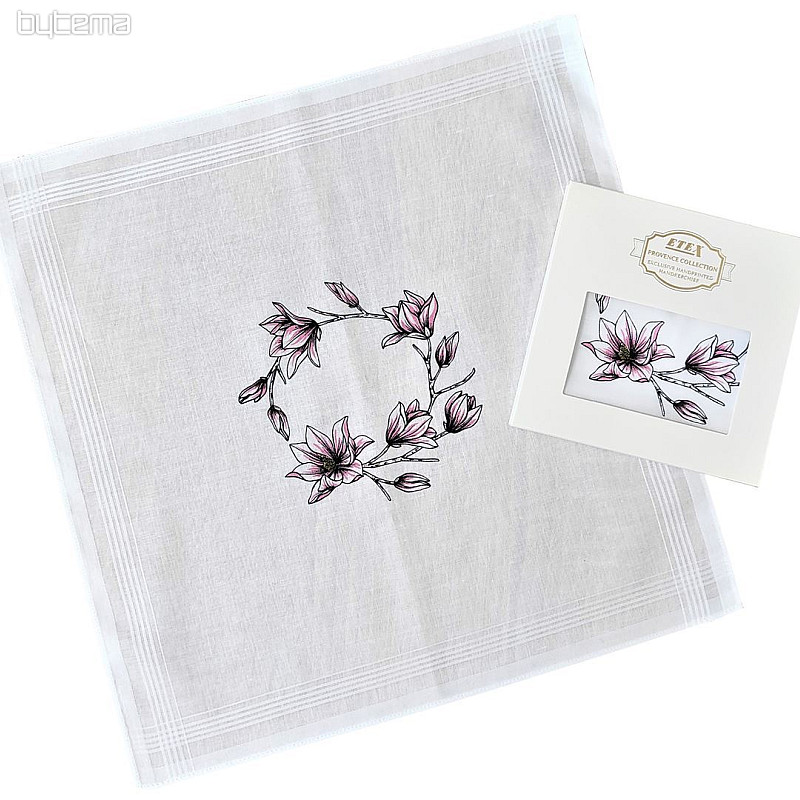 Fazzoletti in tessuto da donna - fazzoletto stampato a mano Fiore 1 pz