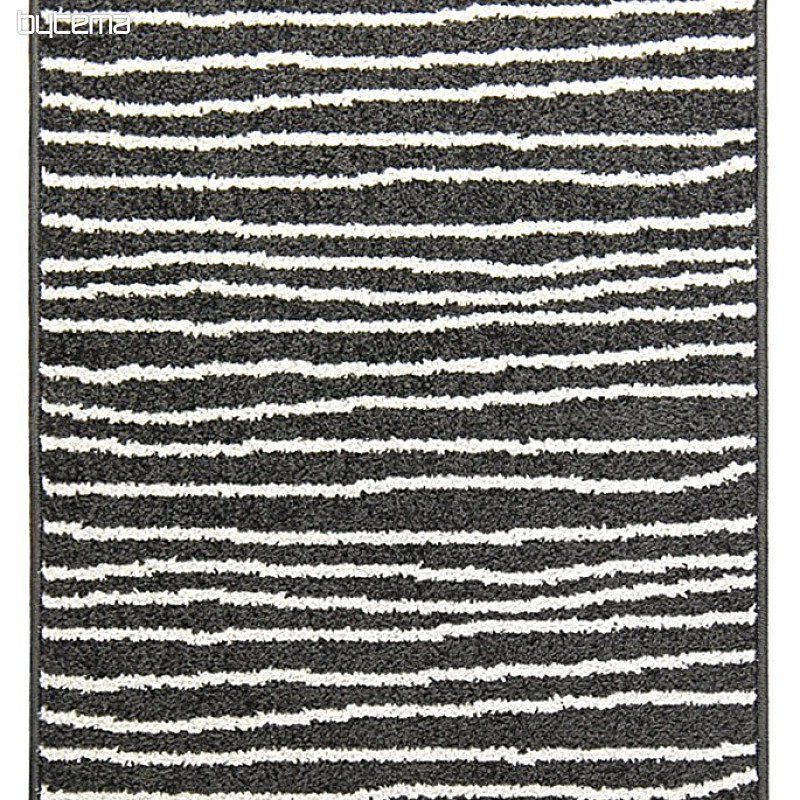 Tappeto in pezzi LOTTO a righe bianco/nero