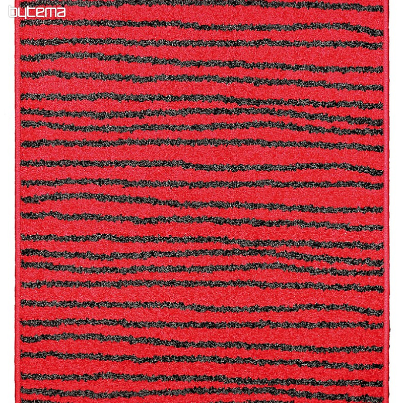 Tappeto in pezzi LOTTO strisce rosso/nero