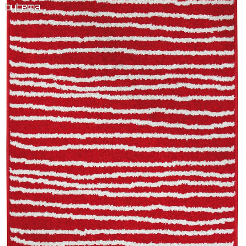 Tappeto in pezzi LOTTO strisce rosso/bianco