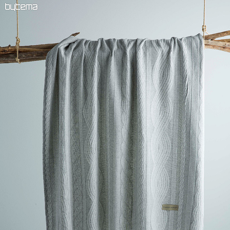 Plaid LUXURY TRECCIA grigio