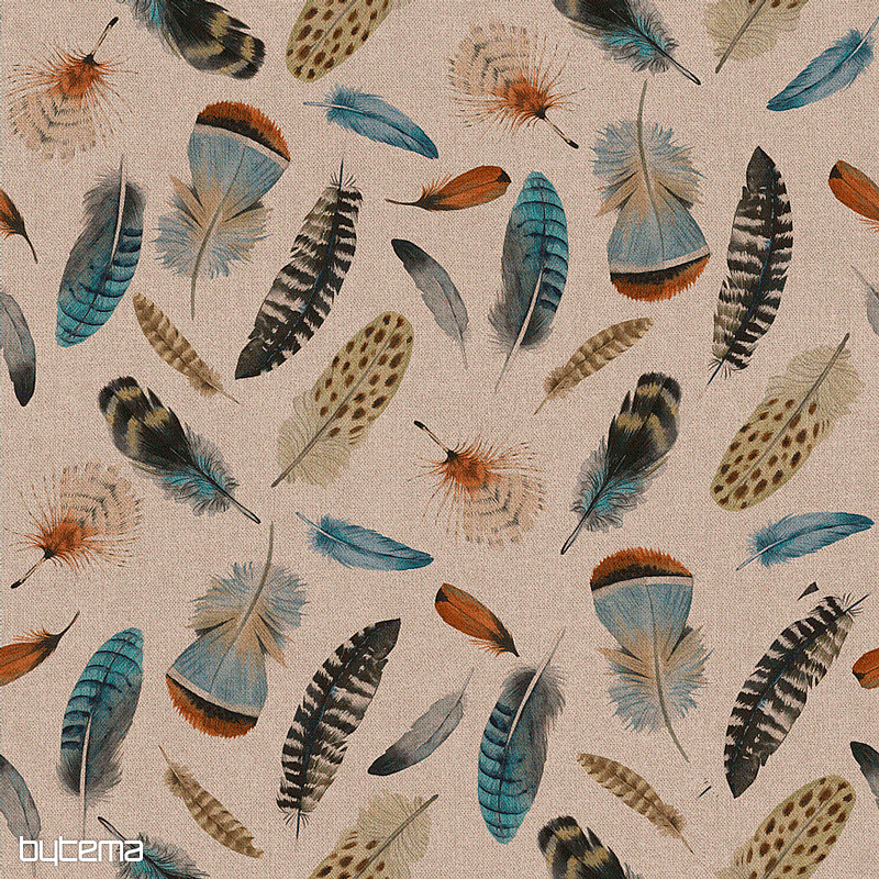 Tessuto decorativo OTONO FEATHERS 601 stampa digitale