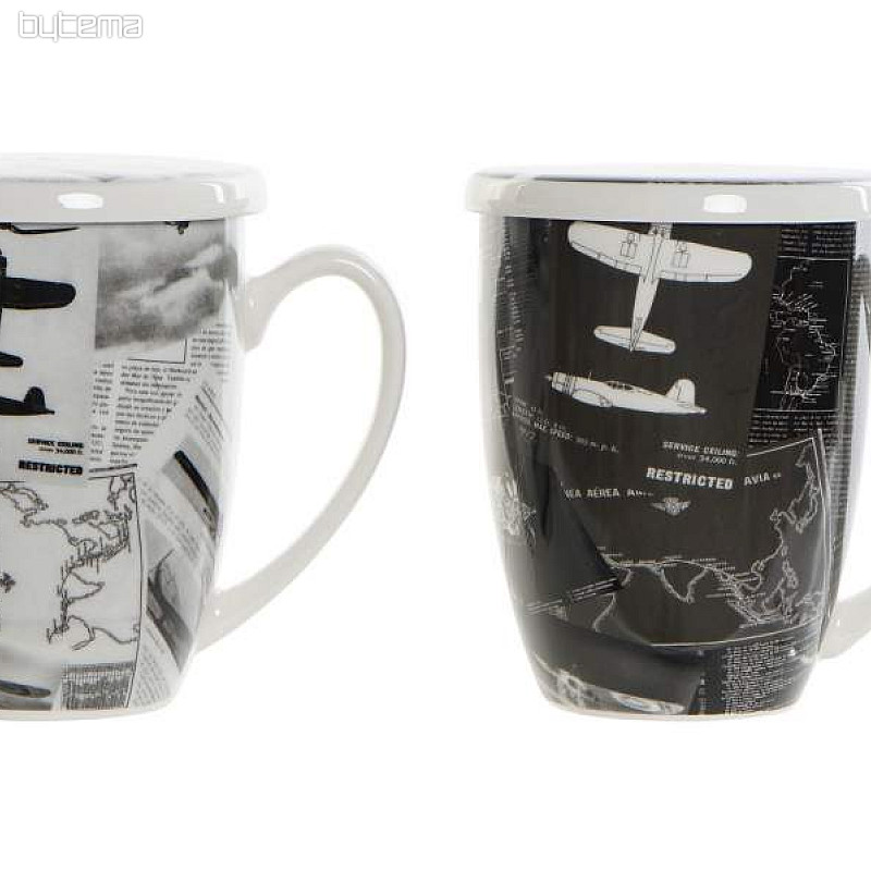 Set da tè aeronautico con filtro 300 ml