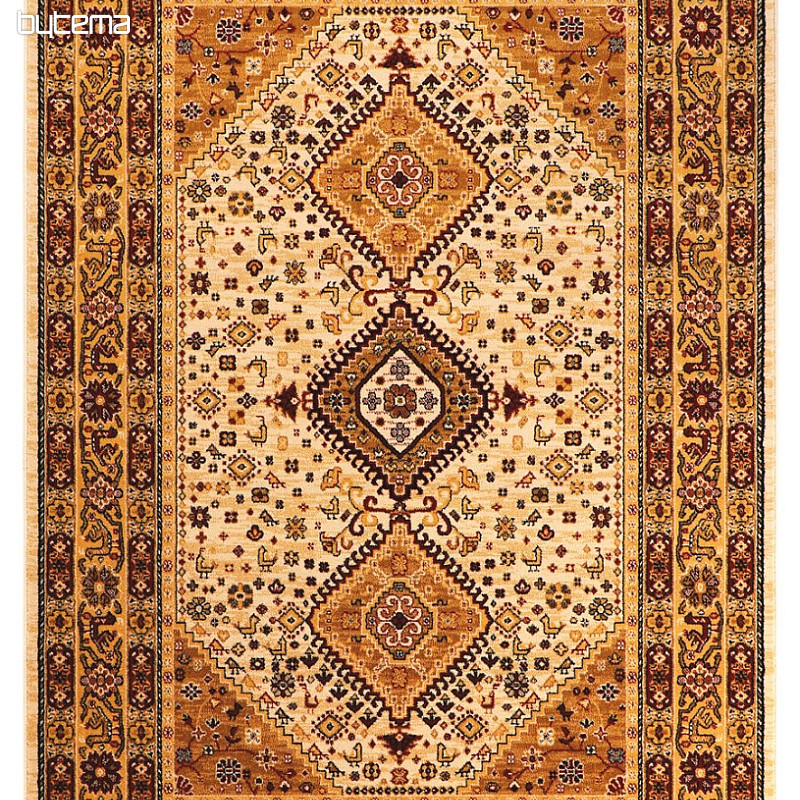 Tappeto di lusso in lana PRAGA beige geometrico