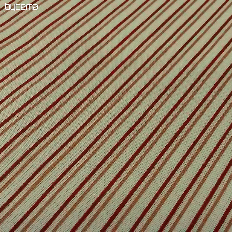 Tessuto in cotone STRIPE rosso-rosa