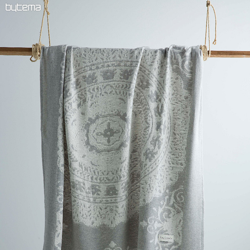 Plaid LUSSO ROSIERS st. grigio