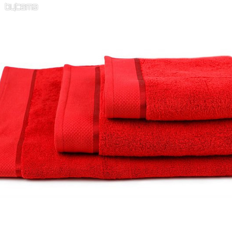 Asciugamano e telo bagno MIKRO rosso