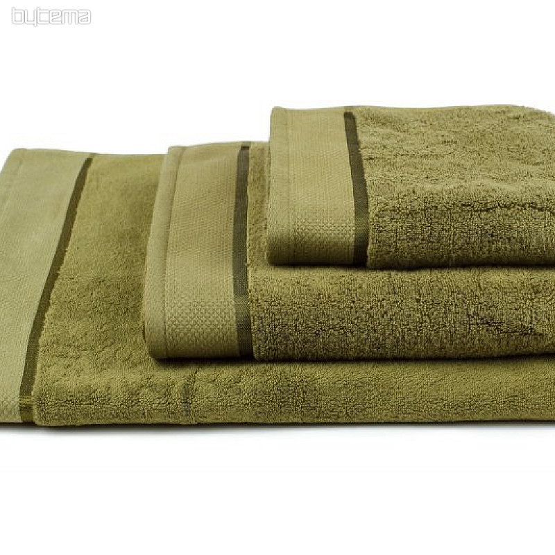 Asciugamano e telo da bagno MIKRO verde scuro