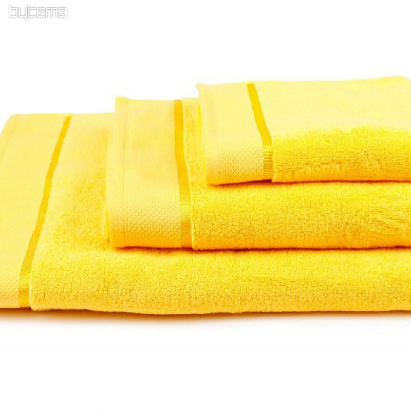 Asciugamano e telo da bagno MIKRO giallo