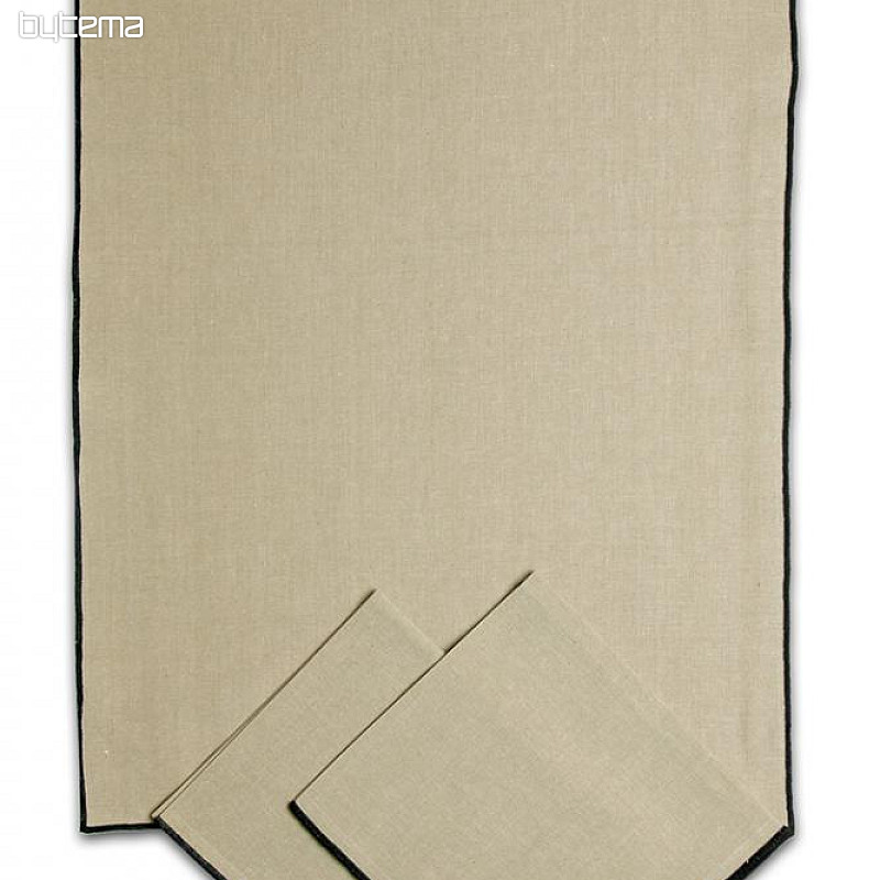 Panni in puro cotone NERO CUCITO 3 pz