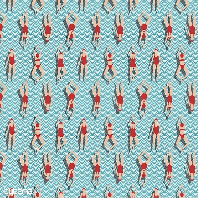 Costume da bagno in tessuto decorativo