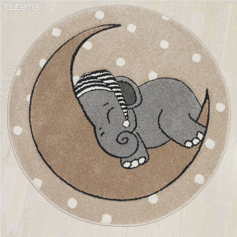 Tappeto rotondo per bambini VEGAS elefante
