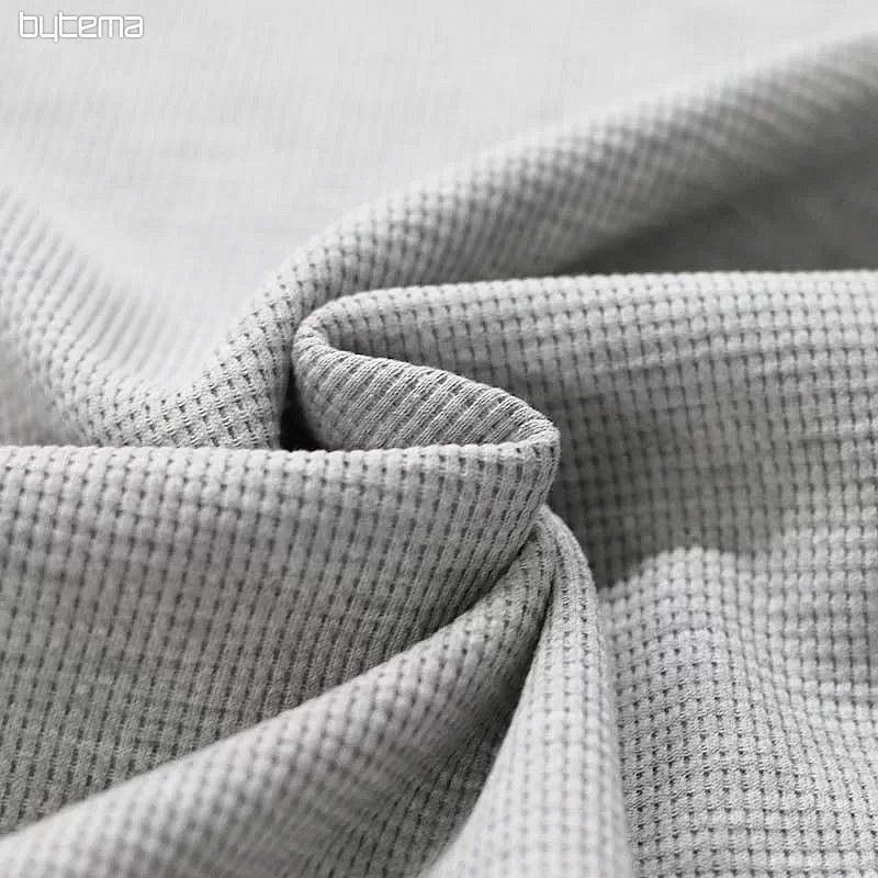 Maglia di cotone con trama waffle - grigio