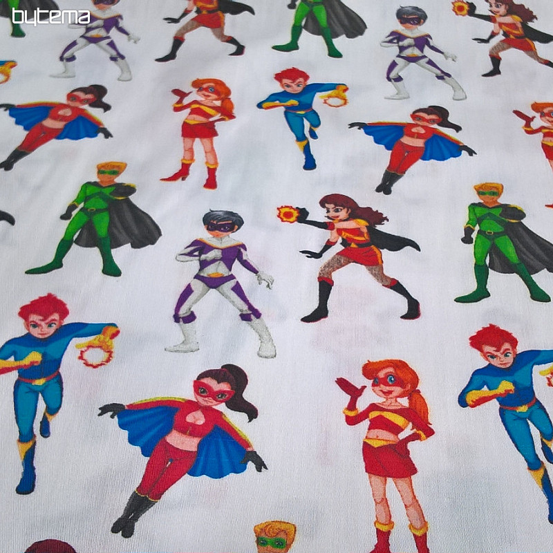 Raso di cotone per bambini ACTION HEROES digitale