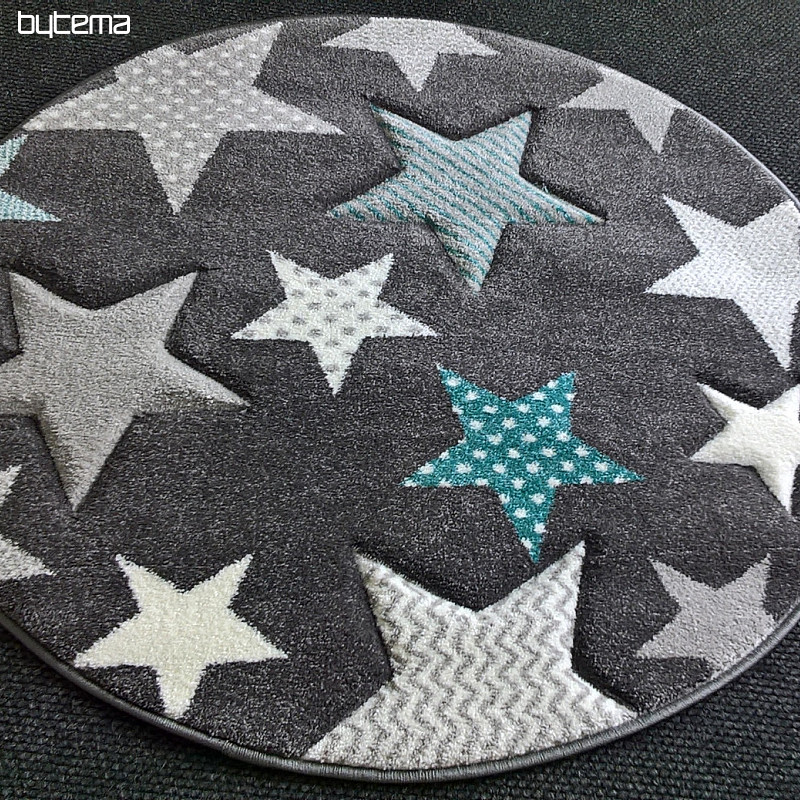 Tappeto rotondo per bambini PASTEL Stars