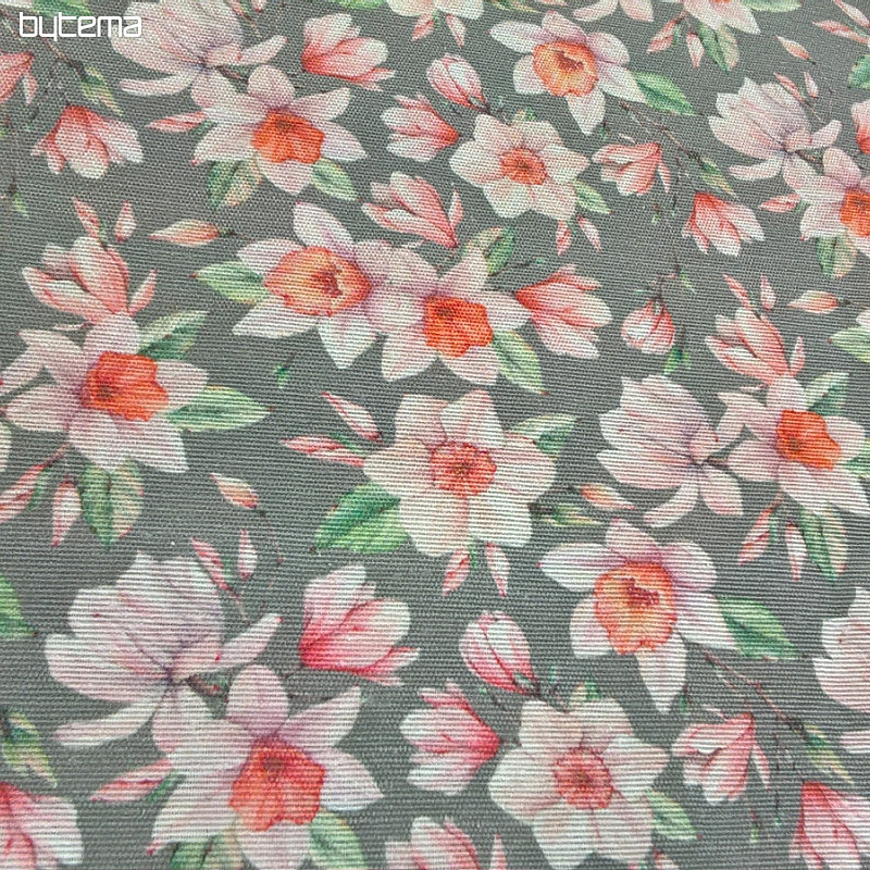 Tessuto decorativo fiori CESIRA