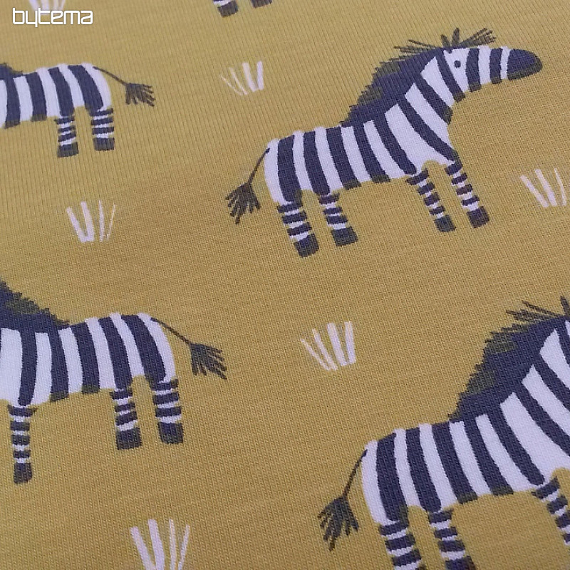 Maglia in cotone ZEBRA giallo-verde