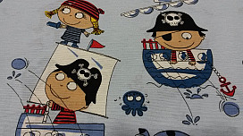 Tessuto decorativo per bambini PIRATI