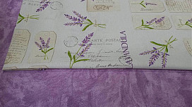 Tessuto con lavanda