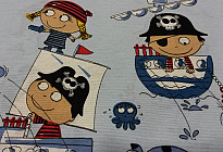 Tessuto decorativo per bambini PIRATI