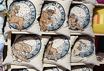 Fodere per cuscini arazzo con SEGNI ZODIACALI