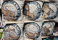 Fodere per cuscini arazzo con SEGNI ZODIACALI