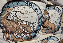 Fodere per cuscini arazzo con SEGNI ZODIACALI