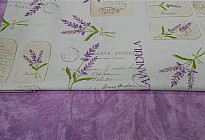 Tessuto con lavanda