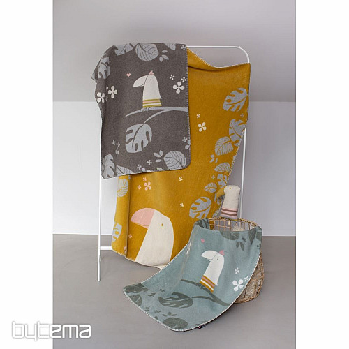 Coperta in cotone per bambini DF Tukan 100x75