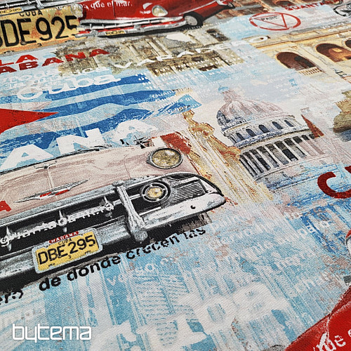 tessuto decorativo CUBA dal design retrò
