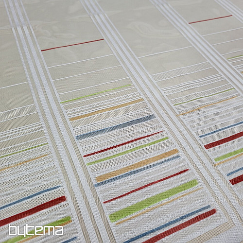 Tenda per bambini su una vetrata - jacquard Strisce colorate