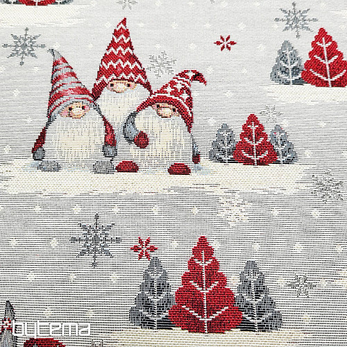 Tessuto arazzo ELFI DI NATALE